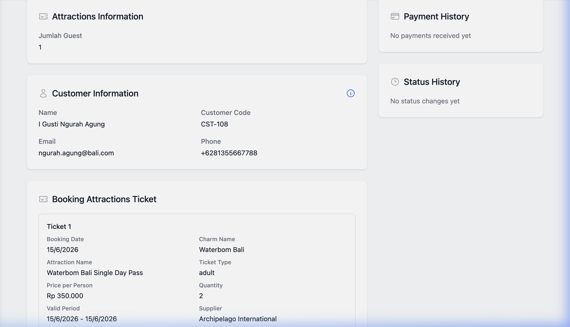 Detail Tiket Wahana & Atraksi